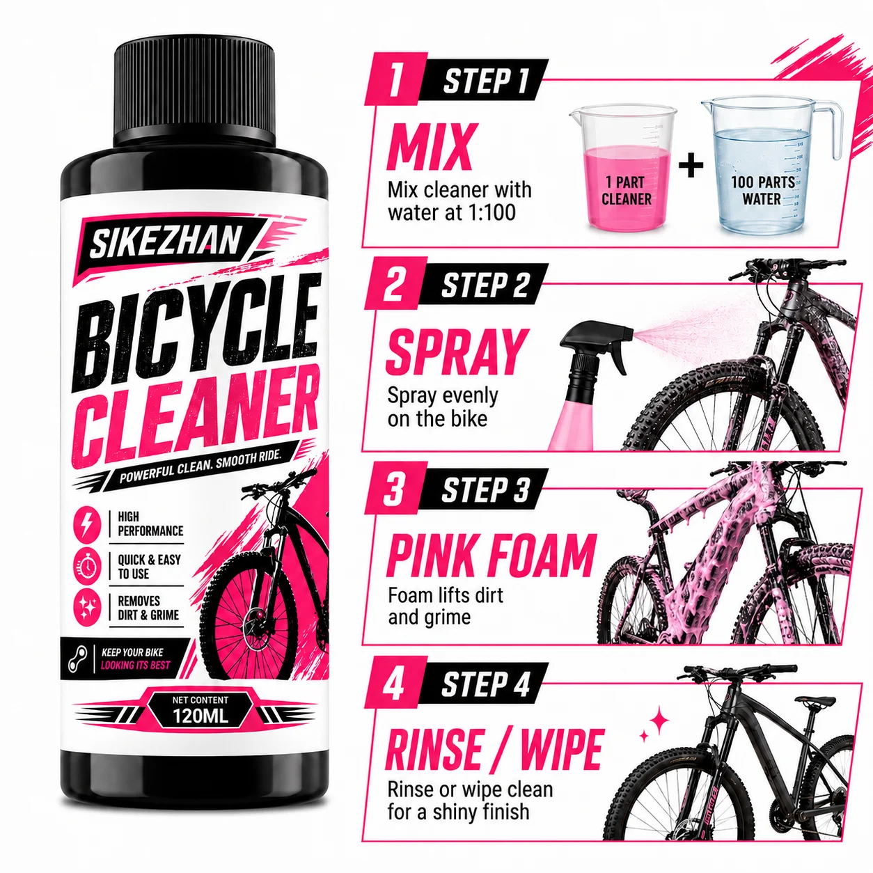 SIKEZHAN 120ml Limpiador de Bi - Chain Breaker reseña y precio