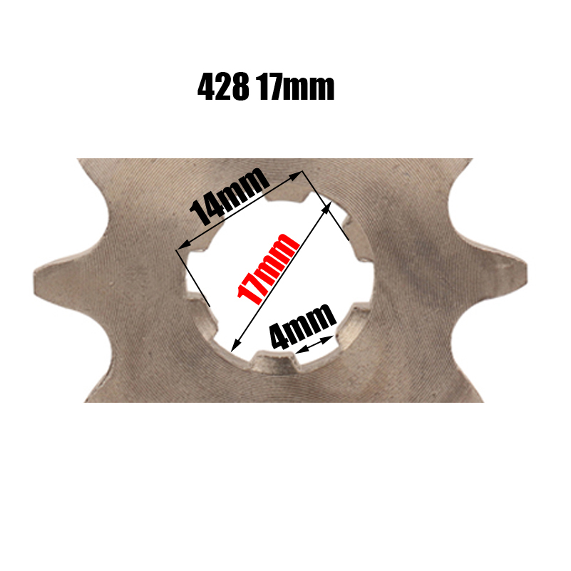 Piñón delantero del motor para - 428 Chain reseña y precio